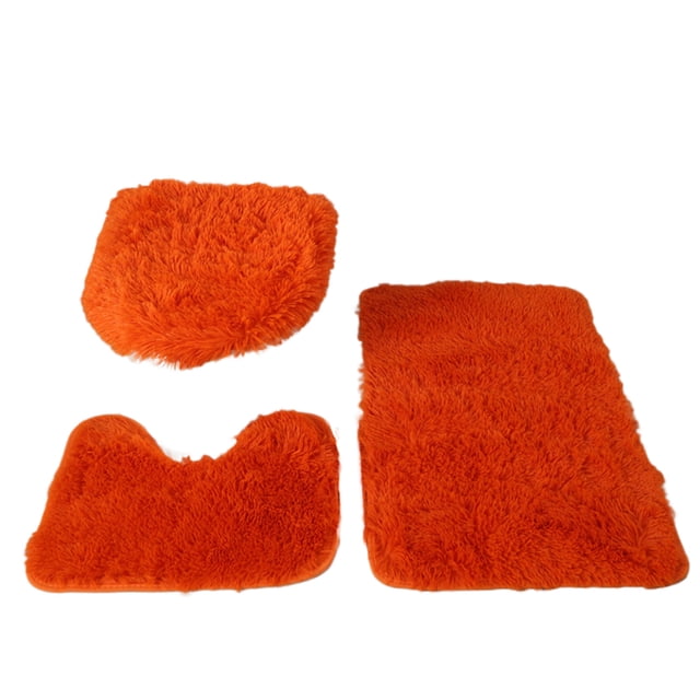 Meitianfacai Bathroom Rugs Sets 3 Piece,Bath Mats for Bathroom Non Slip, Thick Chenille Bath Rug,Soft and Absorbent Shaggy Bathroom Mat Set Machine Wash & Quick Dry Durable Carpet for Bath, Kitchen