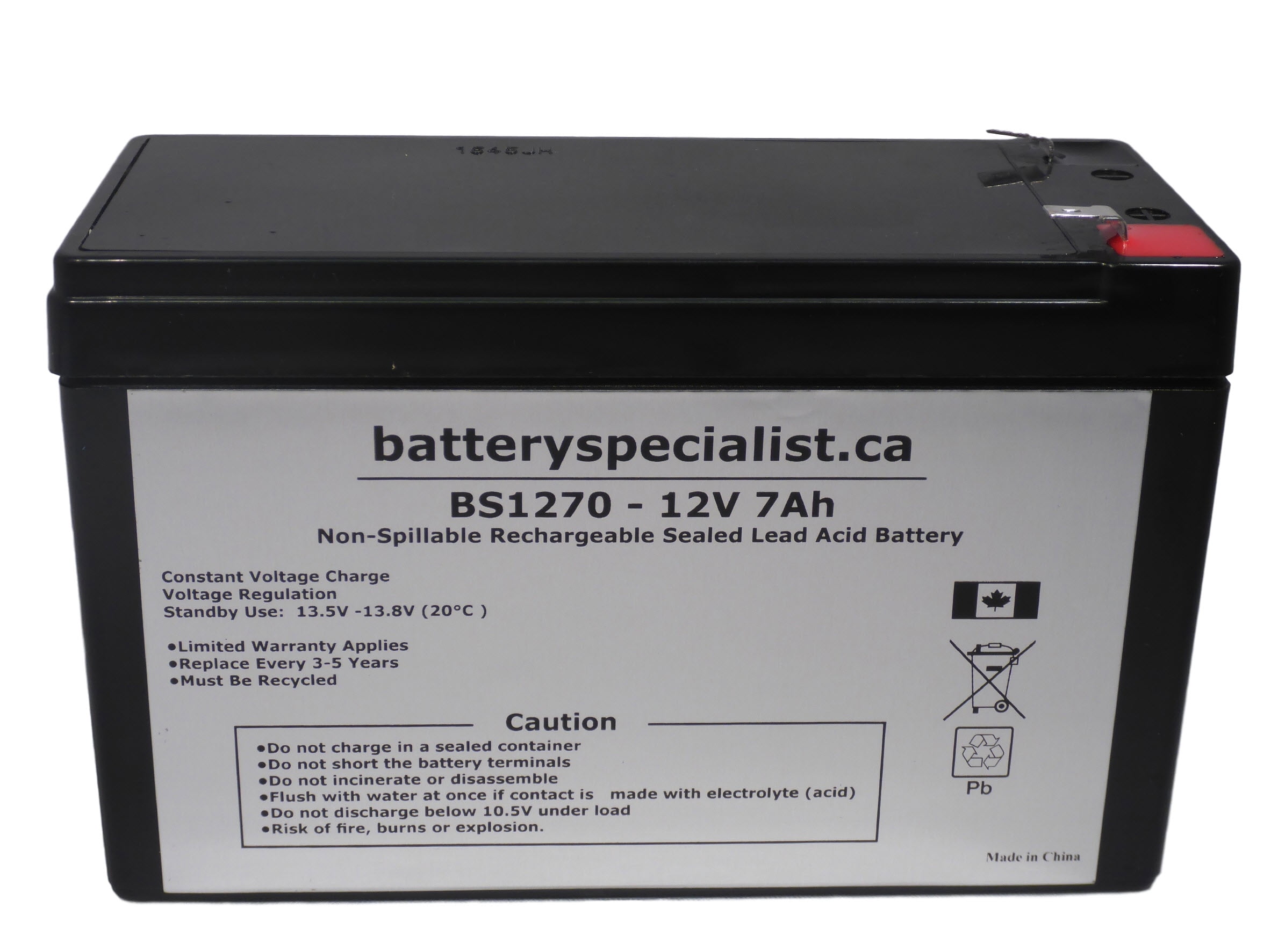 BCI International Moniteur des Signes Vitaux - Remplacement de Pile - 12 V 7 Ah