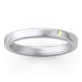 thumbnail image 3 of Stackable Birthstone Ring with Engraving - Peridot (August), 3 of 7