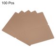 thumbnail image 3 of Unique Bargains Blank Greeting Cards,100pack Favor Decor Foldable Blank Card ,Brown Card Paper, 3 of 5