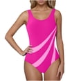 thumbnail image 1 of Tqcoqu Women's Solid Color Backless Casual Swimsuit, 1 of 5
