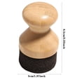 thumbnail image 3 of Oil Wax Applicator - for Cutting Board, with Food Grade Wood Handle and Sponge, Versatile, Precise Application, Nourishes Surfaces, Made of Wood + Sponge, 70g, 3 of 6