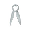 thumbnail image 1 of INSPIRE CHIC Solid Color Rhombus Neck Scarf Scarves Skinny Long Neckerchief for Women M Silver, 1 of 5