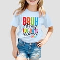 thumbnail image 2 of Children Fashion Casual Print Round Neck Loose Short Sleeve T Shirt Top, 2 of 4