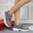 thumbnail image 3 of Dakaela Chaussures de Marche pour Femmes à Enfiler Espadrilles de Course Tennis 2025 Mode Décontractée Chaussures pour Femmes Gris 6, 3 of 8