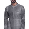thumbnail image 4 of Atasi Designer Kurta Set For Boys Printed Long Kurta Pajama Summer Clothing, 4 of 4