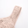 thumbnail image 4 of zanvin Wireless Bra, Women Sexy Lingerie Cotton Comfortable U-shaped Back Four Rows Of Buttons Gathered Together Without Steel Rings Three-Dimensional Cup Underwear Bra,Beige,XXXL, 4 of 5