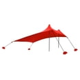 thumbnail image 1 of Auvent de Plage Extérieur Portable Générique avec Protection UV, Matériau en Spandex Léger, Rouge, 210x200x150 cm, Idéal pour le Camping, la Randonnée et la Pêche, 1 of 6