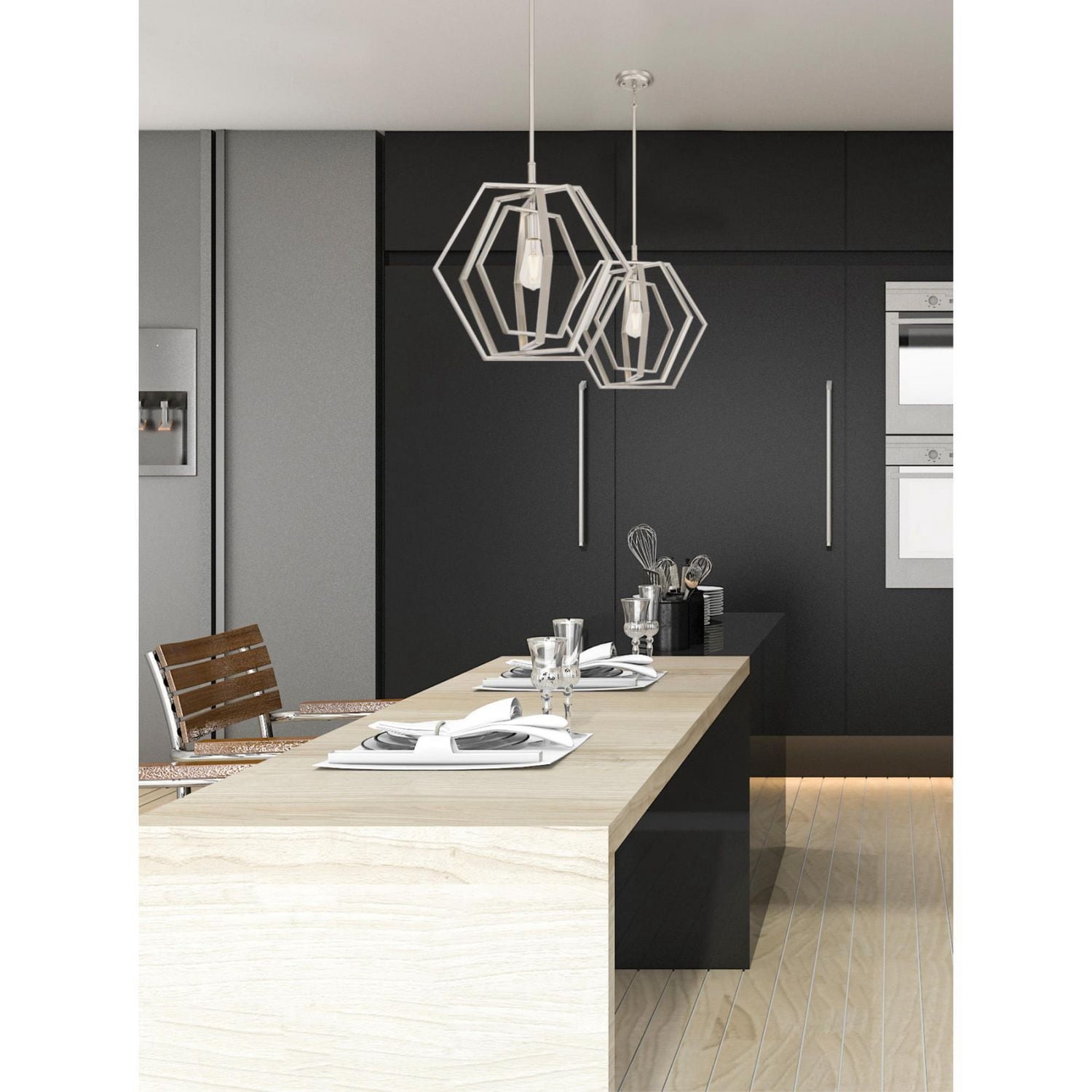 Westinghouse Holly Indoor One-Light Pendant in Brushed Nickel