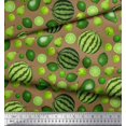 thumbnail image 3 of Soimoi Polyester Crepe Fabric Pear,Lemon & Watermelon Fruits Print Sewing Fabric Yard 52 Inch Wide, 3 of 3