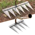 thumbnail image 4 of 2Pcs ing Hoe Rake Harrow Garden Flower Beds Planting Seeding for Industry Tilling Vegetable Backyard Digging Chopping Brass 4 Brass 5, 4 of 8