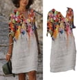 thumbnail image 2 of Ketyyh-chn99 Robe Maxi Grande Taille Jupes pour Femmes Vêtements Manche à Volants Superposition Évasée Robe Mini L,L, 2 of 5