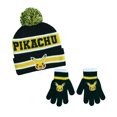 thumbnail image 1 of Pokémon Pikachu Style Universitaire Ensemble Tuque et Gants pour Enfants, 1 of 5