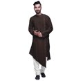thumbnail image 2 of Atasi Kurta-Chemise pour Homme en Coton Flex, Uni, Col Rond, Tenue Festive de Designer, 2 of 7