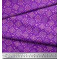 thumbnail image 2 of Soimoi Moss Georgette Fabric Aztec Southwestern Decor Fabric Printed Yard 42 Inch Wide, 2 of 3