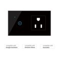 thumbnail image 2 of Smart Switch, Compatible With Switch Outlet Wi-fi Switch Outlet 95-250v Wi-fi Wall Remote Voice Voice Compatible App Remote Voice Switch With Wi-fi Switch Wall Outlet With, 2 of 7