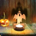thumbnail image 1 of Halloween Decorations Indoor Wooden Ghost Candle With Shadow Effect For Living Room And Home Use 1 Piece, 1 of 3
