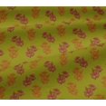 thumbnail image 5 of oneOone Georgette Viscose Fabric Leaves & Floral Block Printed Craft Fabric BTY 42 Inch Wide, 5 of 5