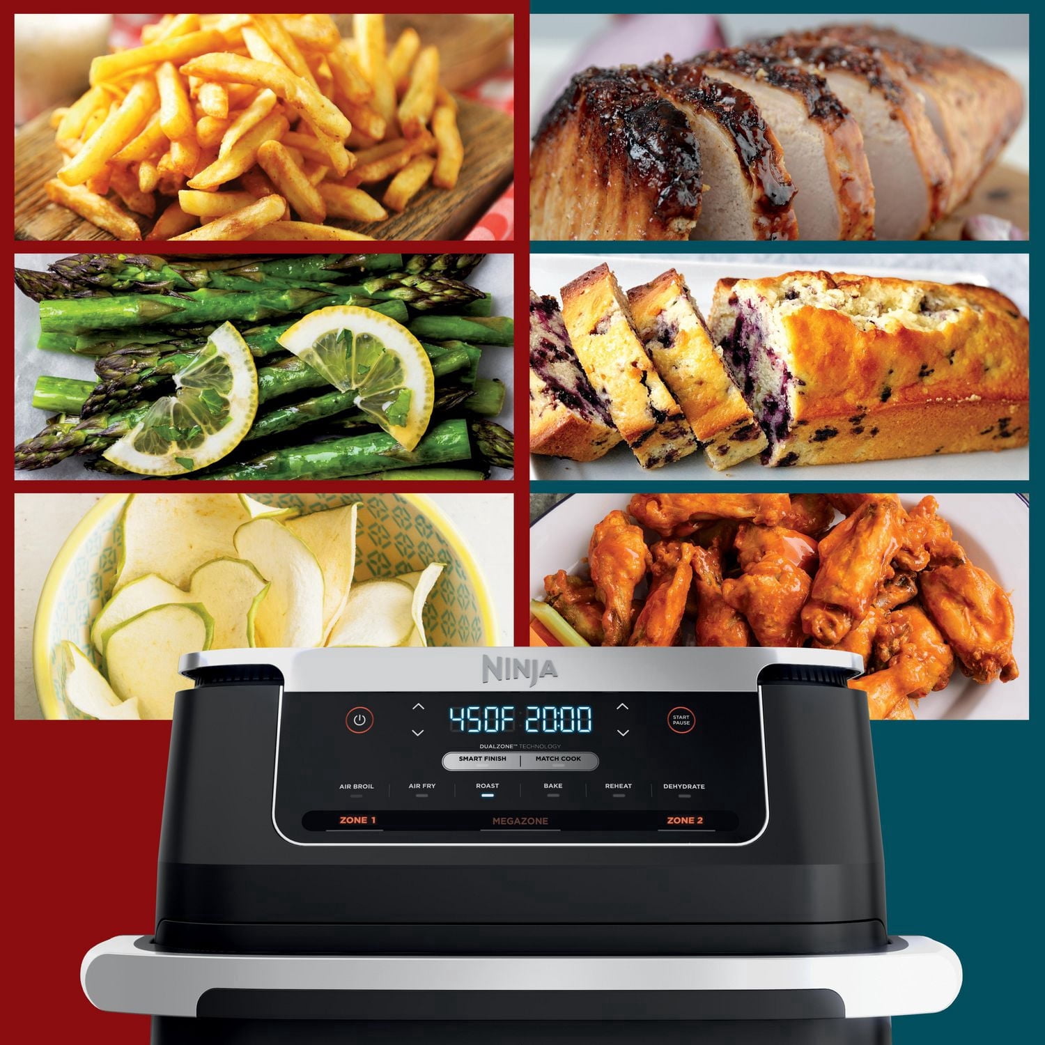 Ninja® Foodi® FlexBasket™ Air Fryer with 7-qt MegaZone™