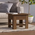 thumbnail image 1 of vidaXL Coffee Table Brown Oak 55x55x42 cm Engineered Wood, 1 of 4