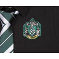 thumbnail image 2 of Harry Potter Polo Noir pour Homme Serpentard avec Cravate / m, 2 of 2