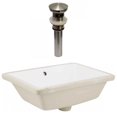 thumbnail image 1 of American Imaginations 18-in. W CUPC Rectangle Bathroom Undermount Sink Set In White - Brushed Nickel Hardware - Overflow Drain Incl. AI-31845, 1 of 9