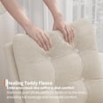 thumbnail image 4 of Twister.CK Modern Rocking Accent Chair, Upholstered Rocker Glider with Side Pocket, for Living Room, Bedroom, Nursing Room, White, 4 of 8