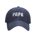 thumbnail image 1 of WEIYLL Baseball Cap Women Men Papa Letter Embroidered Sports Block Navy Headwear Hat One Size, 1 of 5