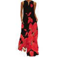 thumbnail image 1 of Innerwin Longues Robes Maxi à Imprimé Floral pour Femmes, Robe d'Été de Plage, Vacances, Sans Manches, Robe Débardeur Hawaïenne Style B 2TG, 1 of 4
