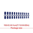thumbnail image 2 of 1 Set Glue on Nails on Nails Medium Length Files Stick Full Cover Wraps Art Decals Artificial Beauty Tool Manicure Kit Decorations 20, 2 of 6