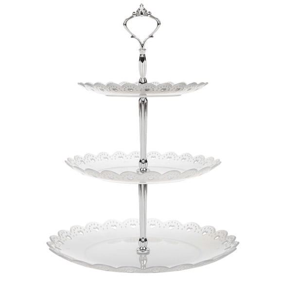 Clearance!hoksml 3-Tier Cupcake Stand Cake Dessert Wedding Event Party Display Tower Plate New