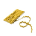 thumbnail image 2 of UNIQUE Medium Rick Rack Polyester 6 mm (0.24 in) × 2.3 m (1/4 in × 2.5 yd), Yellow, Gold, 2 of 4