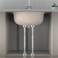 thumbnail image 3 of LEFU Stainless Steel Adjustable Kitchen Sink Bracket Support Legs, 35-50cm Height, Black, 2 Pcs, for Durable & Easy Setup for Undermount Sinks, Bottom Installation, 3 of 7