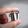 thumbnail image 2 of Tiny Titanium Keychain Pill Holder Case Waterproof Fob Travel Pocket Organizer, 2 of 9
