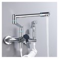 thumbnail image 1 of Brass Pot Filler Folding Faucet With Side Sprayer, Kitchen Sink Faucet With Swing Arm And Double Function Joint ,Easy to Install, 1 of 6