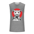 thumbnail image 4 of JDQJBZ Débardeurs pour Hommes Été Couleur Unie Col Rond Sans Manches Hauts Vêtements de Gym, 4 of 5