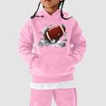 thumbnail image 2 of Kcodviy Tout-Petits Enfants Fans de Football m et m Chandail à Capuchon Ado Chandail Joueur Sports Chandails à Capuchon Tout-Petits pour Garçons 4T Rétro Enfants Garçons Filles Chandail à Capuchon Rugby Chandail à Capuchon Chandail, 2 of 6