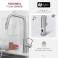 thumbnail image 3 of Stylish Single Handle Stainless Steel Pull Down Touchless Kitchen Faucet K-150SM, 3 of 13