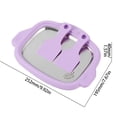 thumbnail image 2 of YoGold At-Home Rolled Ice Cream Maker Kit, DIY Homemade Ice Cream Roll Maker Tray with 2 Scrapers, Stainless Steel Instant Rolled Icecream Maker Machine Tray for Yogurt Purple, 2 of 2