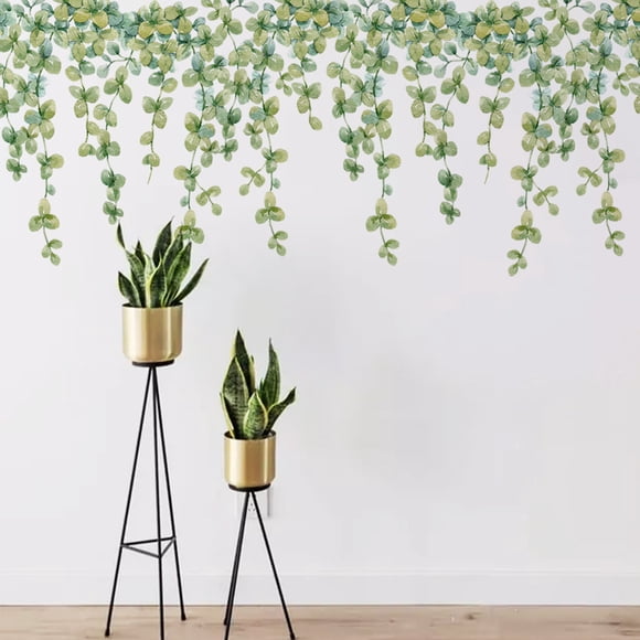 Japanese Style Plants and Flower Wall Stickers | Self-Adhesive Vinyl Decals for Room Decoration | Removable Home Decor for Bedroom Living Room Kitchen Office Wall Art