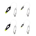 thumbnail image 1 of Clips de Déverrouillage de Ligne de Downrigger 18 Pouces Leader avec Clips de Déverrouillage de Poids à Pression pour Planche Raboteuse Downrigger Traîne Poisson d'Offshore 4 Pcs 1013 1023, 1 of 6