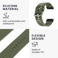 thumbnail image 4 of 26mm Silicone Watch Strap, Flexible Adjusted Replacement Wristband Strap, 4 of 8