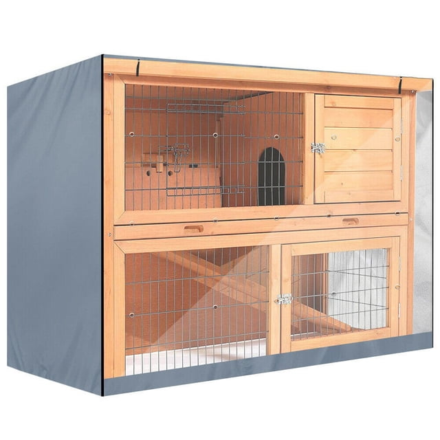 Rabbit Hutch Double Decker Cover Windproof Rabbit Cage