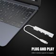 thumbnail image 4 of 1pc Aluminium Alloy USB Hub Office Laptop 4 Ports Expansion Transfer Adapter, 4 of 7