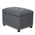 thumbnail image 1 of Joveco Ottomane de Rangement Rectangulaire Banc d'Organisation en Tissu (Gris), 1 of 5