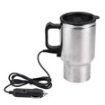 thumbnail image 2 of Coffee Mug, Stainless Steel Sealed Coffee Travel Mug, 450ml 12V Power Source Cars For Prevent Burns Travel Use Home Use, 2 of 8