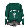 thumbnail image 2 of Chemises pour Femmes Col Rond Imprimé Fête de la Saint-Patrick Manches Longues Chandails en Molleton Fête de la Saint-Patrick Chemises pour Femmes, 2 of 3