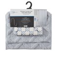 thumbnail image 4 of Mainstays Ensemble d'accessoires de Bain Rylee Diamond de 15 Pièces, Bleu/Blanc, 4 of 7