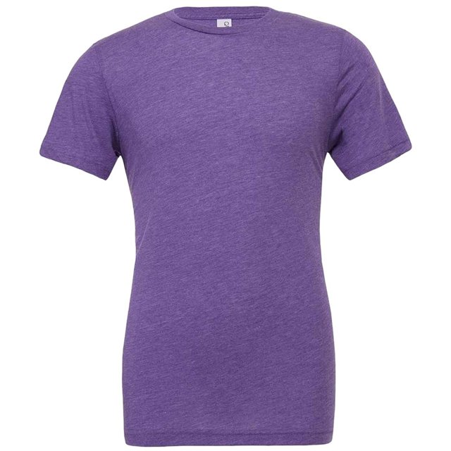 BELLA+CANVAS T-Shirt à Col Rond en Mélange pour Hommes/femmes
