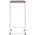 thumbnail image 2 of vidaXL Table d'Appoint avec Roues Blanc 40x30x63,5 cm Bois Manufacturé, 2 of 4